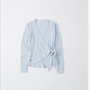 Abercrombie Ribbed Wrap Top